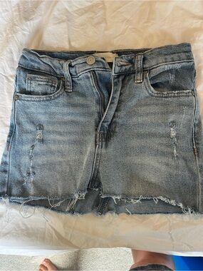 Altar'd State Light Blue Denim Skirt